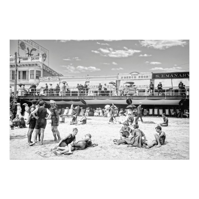 Impression Photo Une journée à Atlantic City Beach and Boardwalk 19 (Devant)