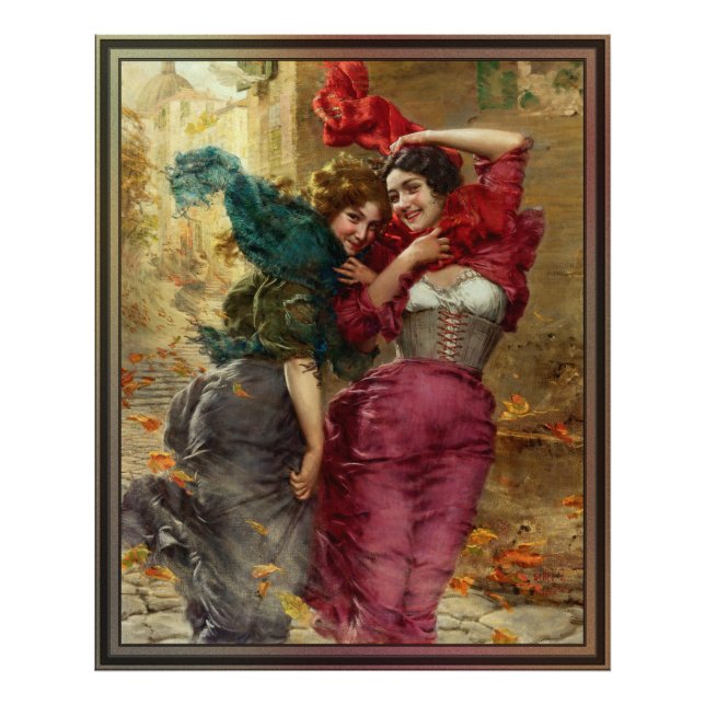Impression Photo Une journée venteuse par Gaetano Bellei (Devant)