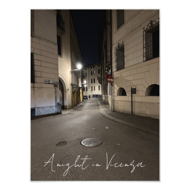 Impression Photo Une nuit à Vicence (Devant)