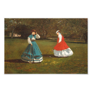Impression Photo Une partie de croquet