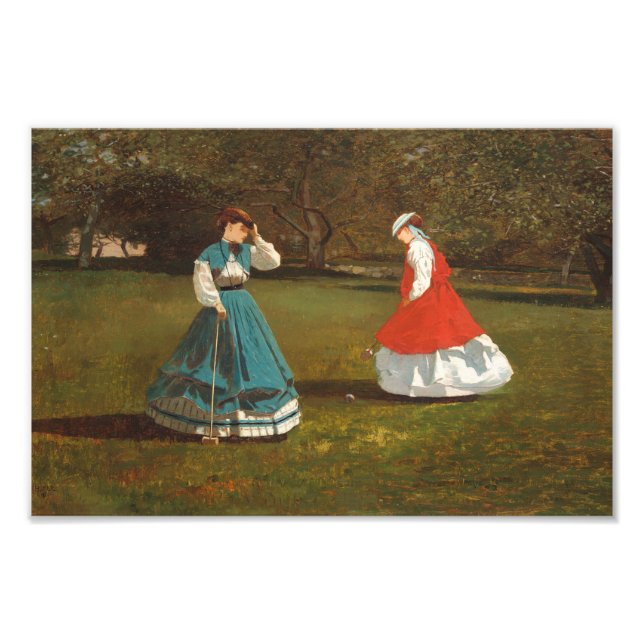 Impression Photo Une partie de croquet (Devant)