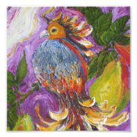 Une perdrix dans une poitrine d'art