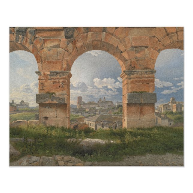 Impression Photo Une vue à travers trois arches du Colisée (Devant)