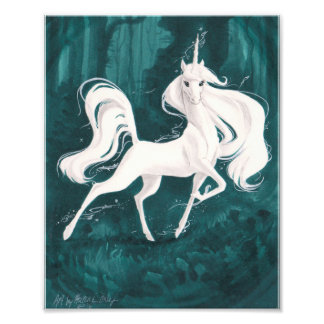 Impression Photo Unicorne dans les bois