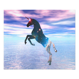 Impression Photo Unicorne des étoiles