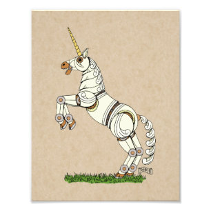 Impression Photo Unicorne mécanique