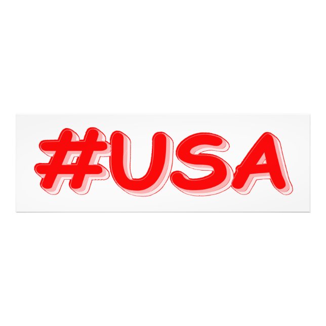 Impression Photo "#USA" Cute Design. Buy Now (Devant)
