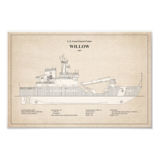 Impression Photo USCG Cutter Willow wlb-202 - SBD (Devant)