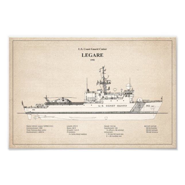 Impression Photo USCG Legare wmec-912 - SBD (Devant)