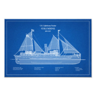 Impression Photo USCG Lighthouse Tender Columbine - ABD