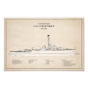 Impression Photo USCG USS Albuquerque PF-7 - SBD