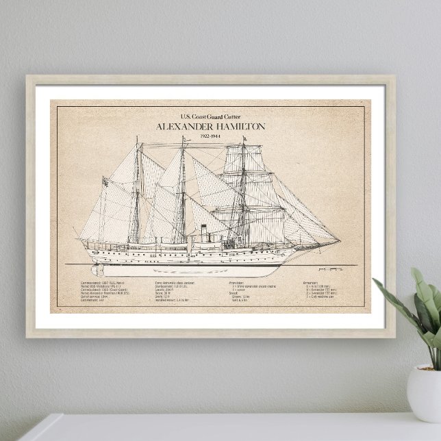 Impression Photo USCGC Alexander Hamilton wix-272 - SBD (Créateur téléchargé)