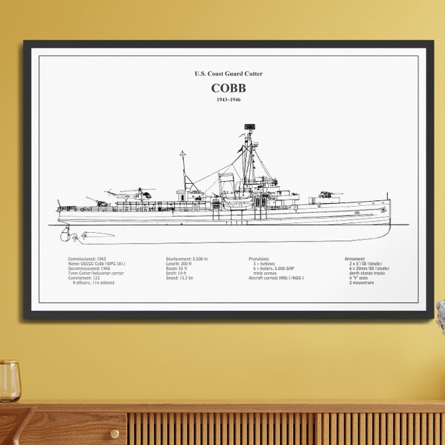 Impression Photo USCGC Cobb wpg-181 - BD (Créateur téléchargé)