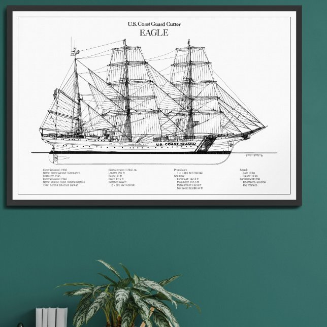 Impression Photo USCGC Eagle wix-327 - BD (Créateur téléchargé)