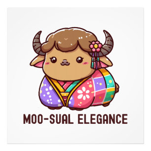 Impression Photo Vache en élégance en Highland