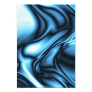 Impression Photo Vague de soie bleue