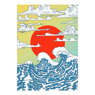Impression Photo Vagues Japonaises