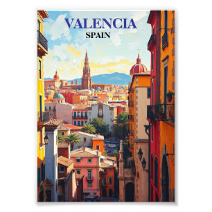 Impression Photo Valencia Espagne Travel Art Vintage