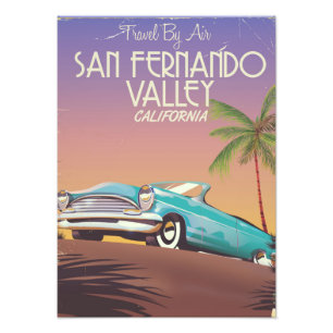 Impression Photo Vallée de San Fernando Californie voyage vintage a