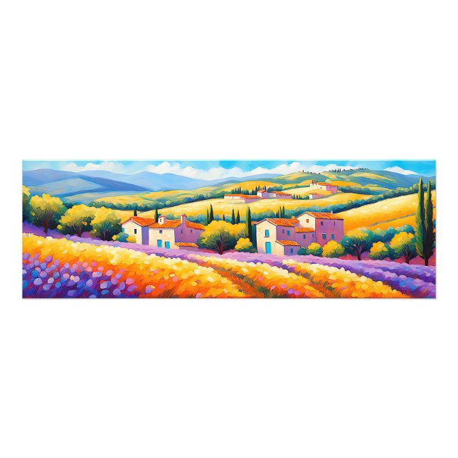 Impression Photo Vallée Florale Paysage de Provence (Devant)