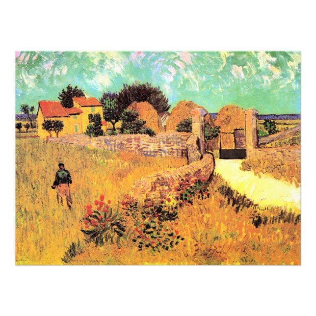 Impression Photo Van Gogh - Ferme en Provence, (Devant)