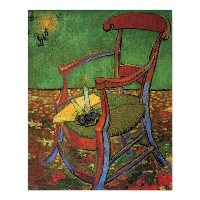Impression Photo Van Gogh - La Chaise de Paul Gauguin, (Devant)