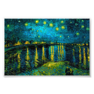 Impression Photo Van Gogh Nuit étoilée sur le Rhône