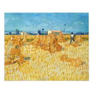 Impression Photo Van Gogh ; Récolte en Provence
