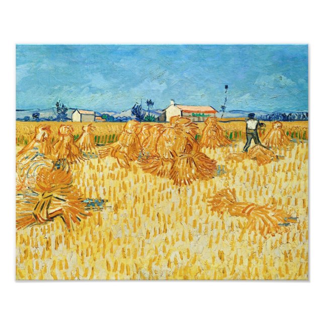Impression Photo Van Gogh ; Récolte en Provence (Devant)