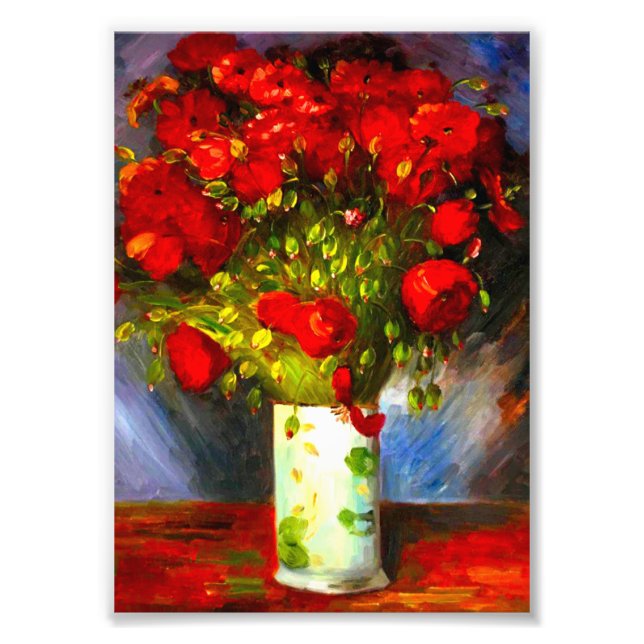 Impression Photo Van Gogh Red Poppies (Devant)