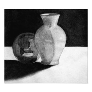 Impression Photo Vase avec sphère