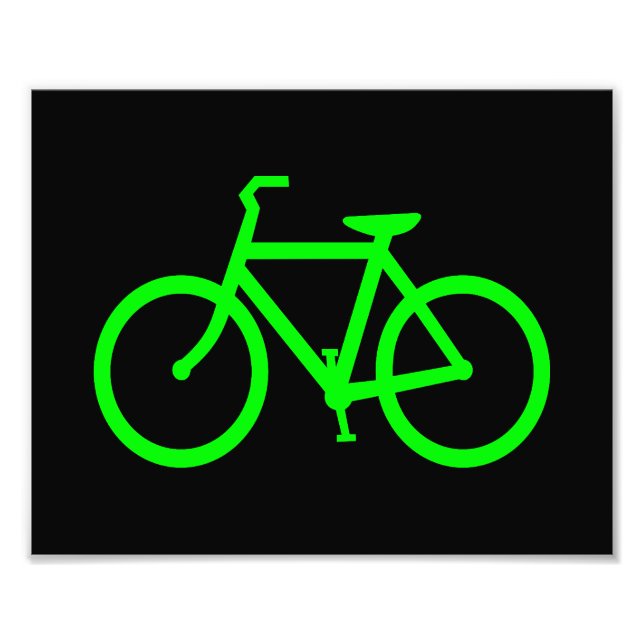 Impression Photo Vélo Vert Citron (Devant)