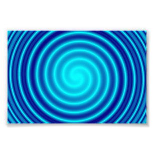 Impression Photo Vertigo bleu spirale