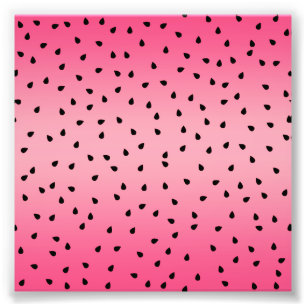 Impression Photo Vibes d'été sur les graines noires de pastèque 