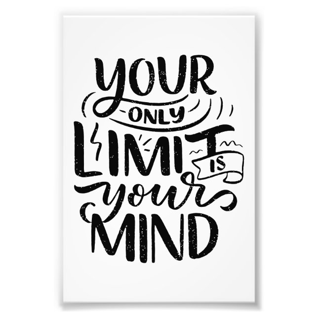 Impression Photo Vibes positives - Votre seule limite est votre esp (Devant)