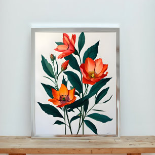 Impression Photo Vibrant Floral Vie morte