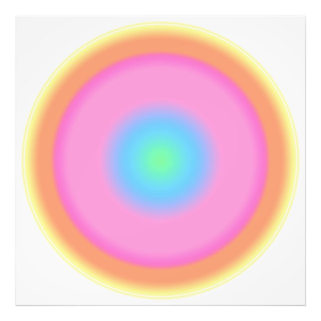 Impression Photo Vibrations positives - Dégradé coloré (Devant)