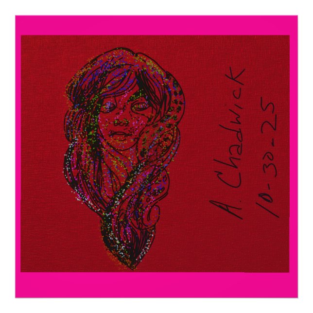 Impression Photo Victorian Era Dreamer Girl (Devant)