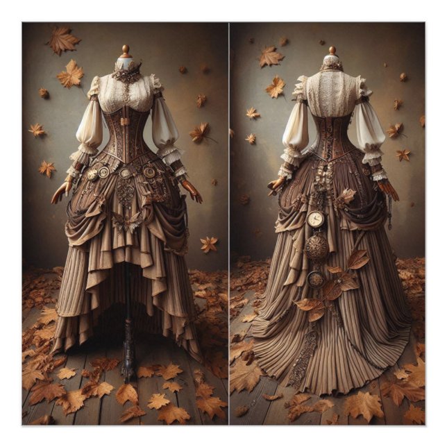 Impression Photo Victorian Fall Leeds Fashion Design (Devant)