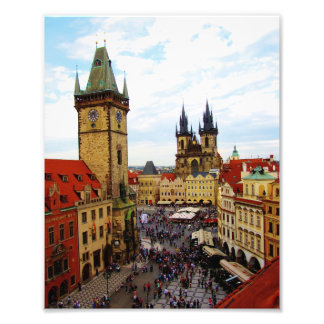 Impression Photo Vieille Ville Carré et tour de l'horloge Prague