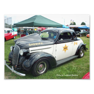 Impression Photo Vieille voiture de police