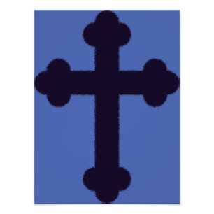 Impression Photo Vielle croix christienne violette
