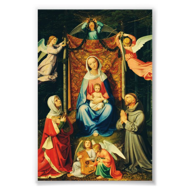 Impression Photo Vierge à l'Enfant, Ste Adélaïde et St François (Devant)