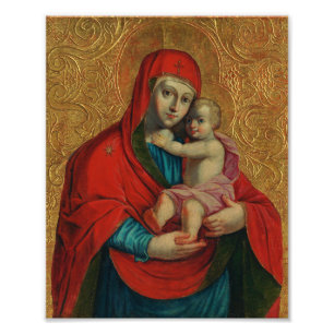 Impression Photo Vierge Marie et Enfant Jésus par Jan Rombauer