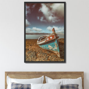 Impression Photo Vieux Aiola. Bateau traditionnel portugais sur la 