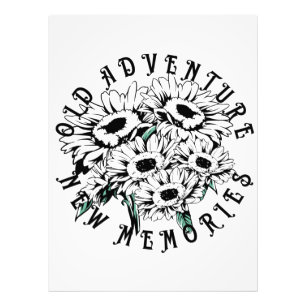 Impression Photo Vieux aventures Nouveaux souvenirs Vintage Floral