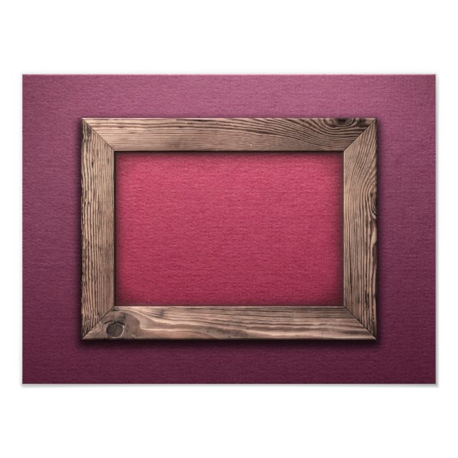 Impression Photo Vieux cadre en bois (Devant)