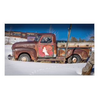 Impression Photo Vieux Camion Leadville Colorado