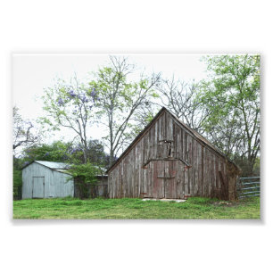 Impression Photo Vieux Texas Grange et Shed