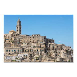 Impression Photo Ville de Matera de Di de Sassi en Italie